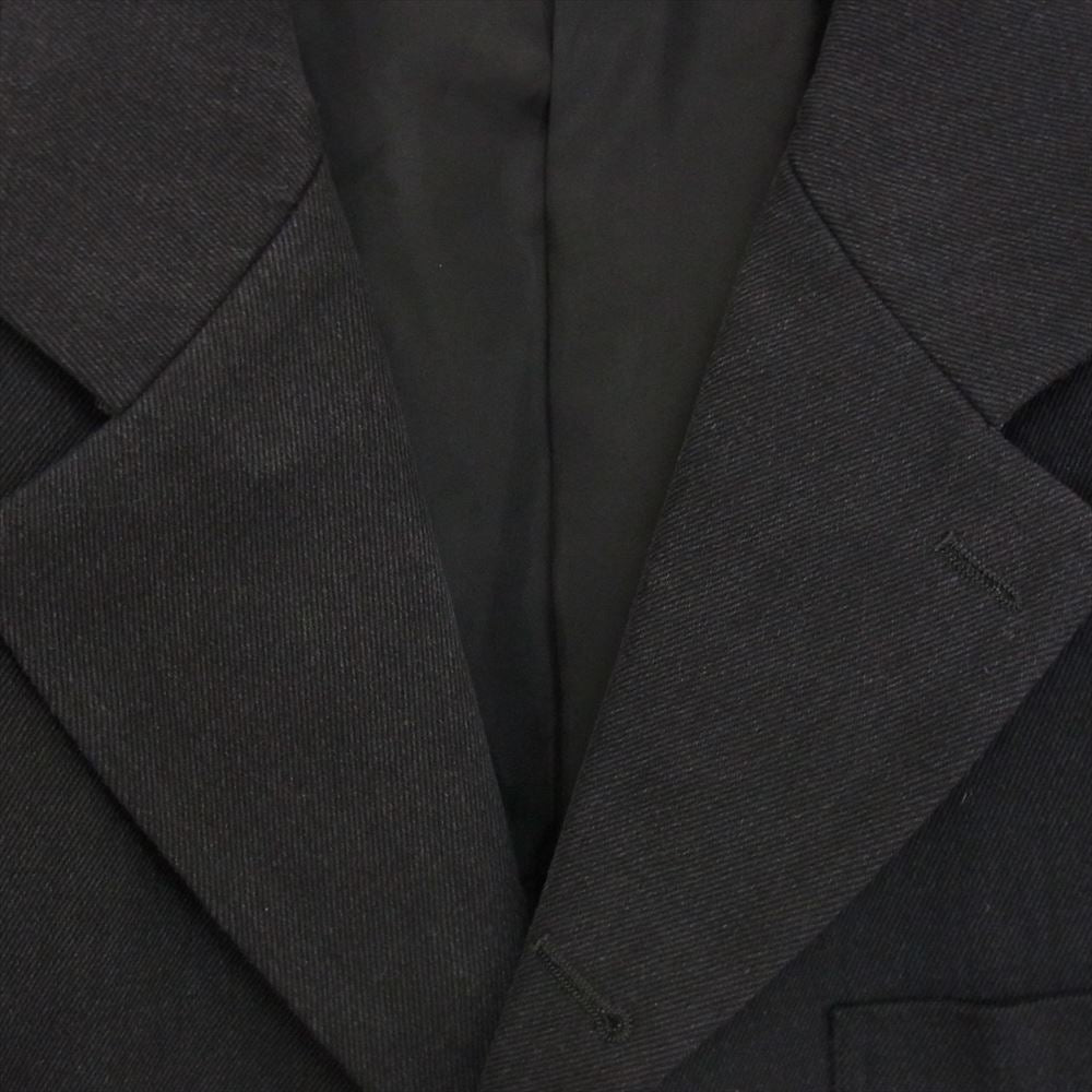 COMME des GARCONS HOMME DEUX コムデギャルソンオムドゥ 22AW DJ-J034 AD2022 アームホール ファスナー切替 2WAY デニム テーラードジャケット ベスト ダークグレー系 XL【中古】