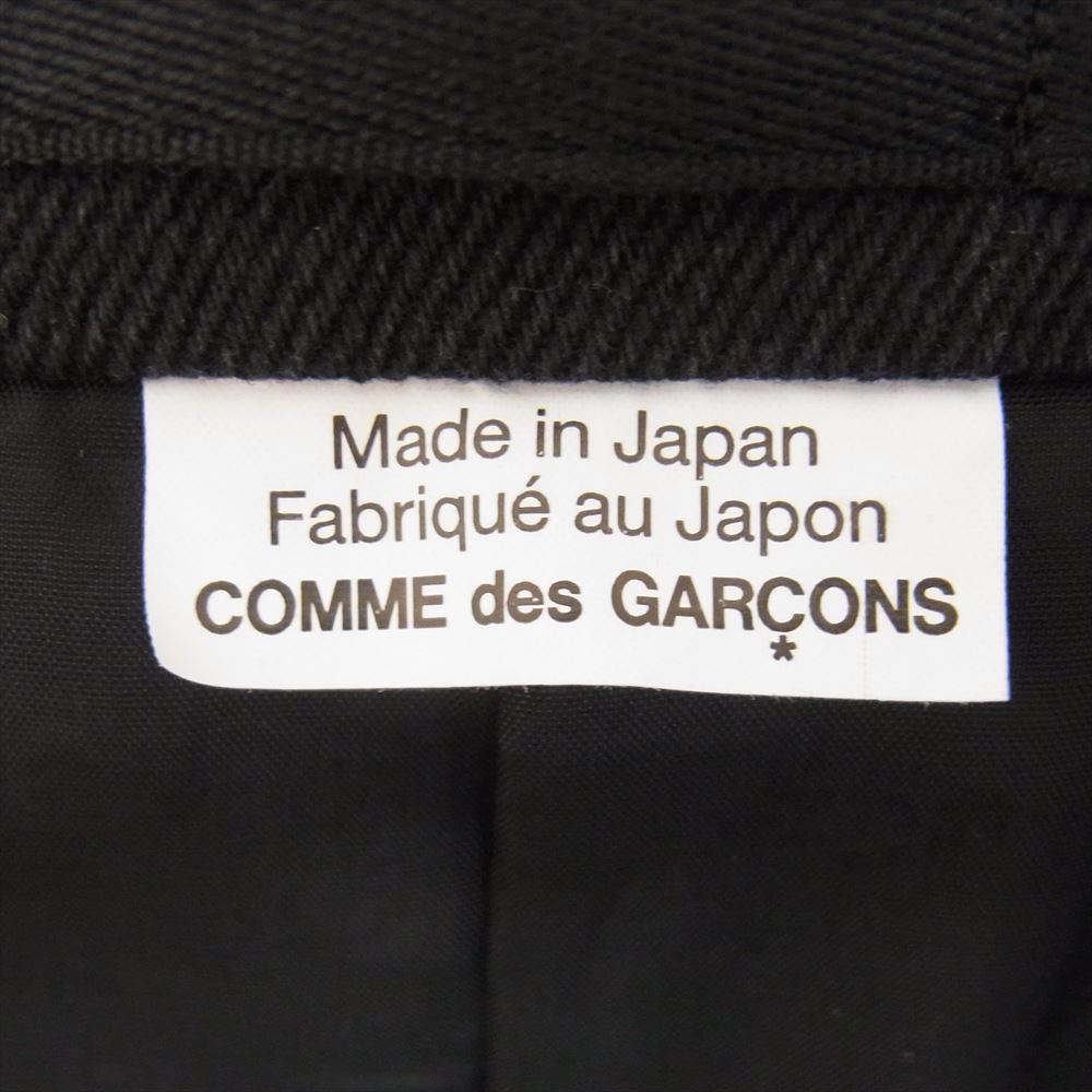 COMME des GARCONS HOMME DEUX コムデギャルソンオムドゥ 22AW DJ-J034 AD2022 アームホール ファスナー切替 2WAY デニム テーラードジャケット ベスト ダークグレー系 XL【中古】