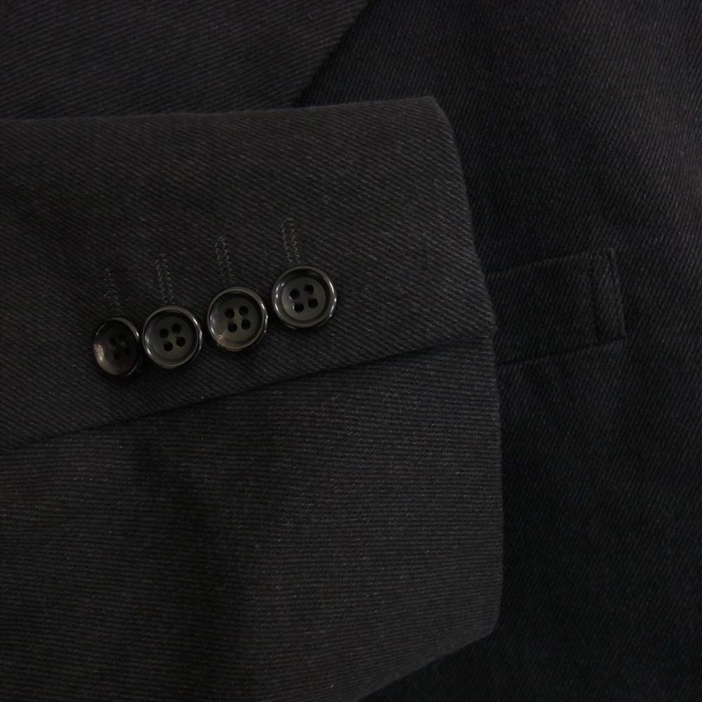 COMME des GARCONS HOMME DEUX コムデギャルソンオムドゥ 22AW DJ-J034 AD2022 アームホール ファスナー切替 2WAY デニム テーラードジャケット ベスト ダークグレー系 XL【中古】