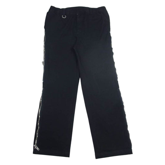 UNDERCOVER アンダーカバー 23SS U11C4502-2 Undercoverism アンダーカバイズム Dリング サイドジッパー コットン パンツ ブラック系 4【美品】【中古】