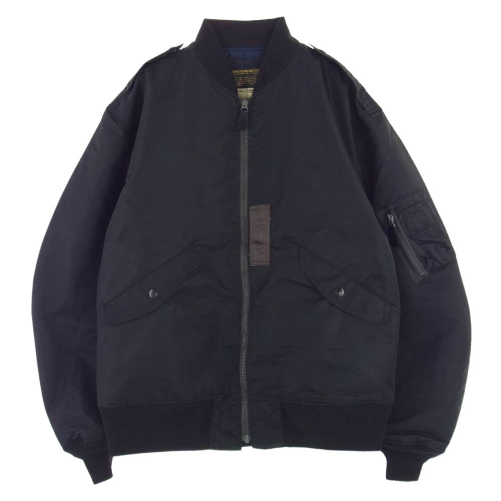 Buzz Rickson's バズリクソンズ BR14967 WILLIAM GIBSON COLLECTION ウィリアムギブソン コレクション Type BLACK L-2B (LONG) ミリタリー フライト ジャケット ブラック系 44【美品】【中古】