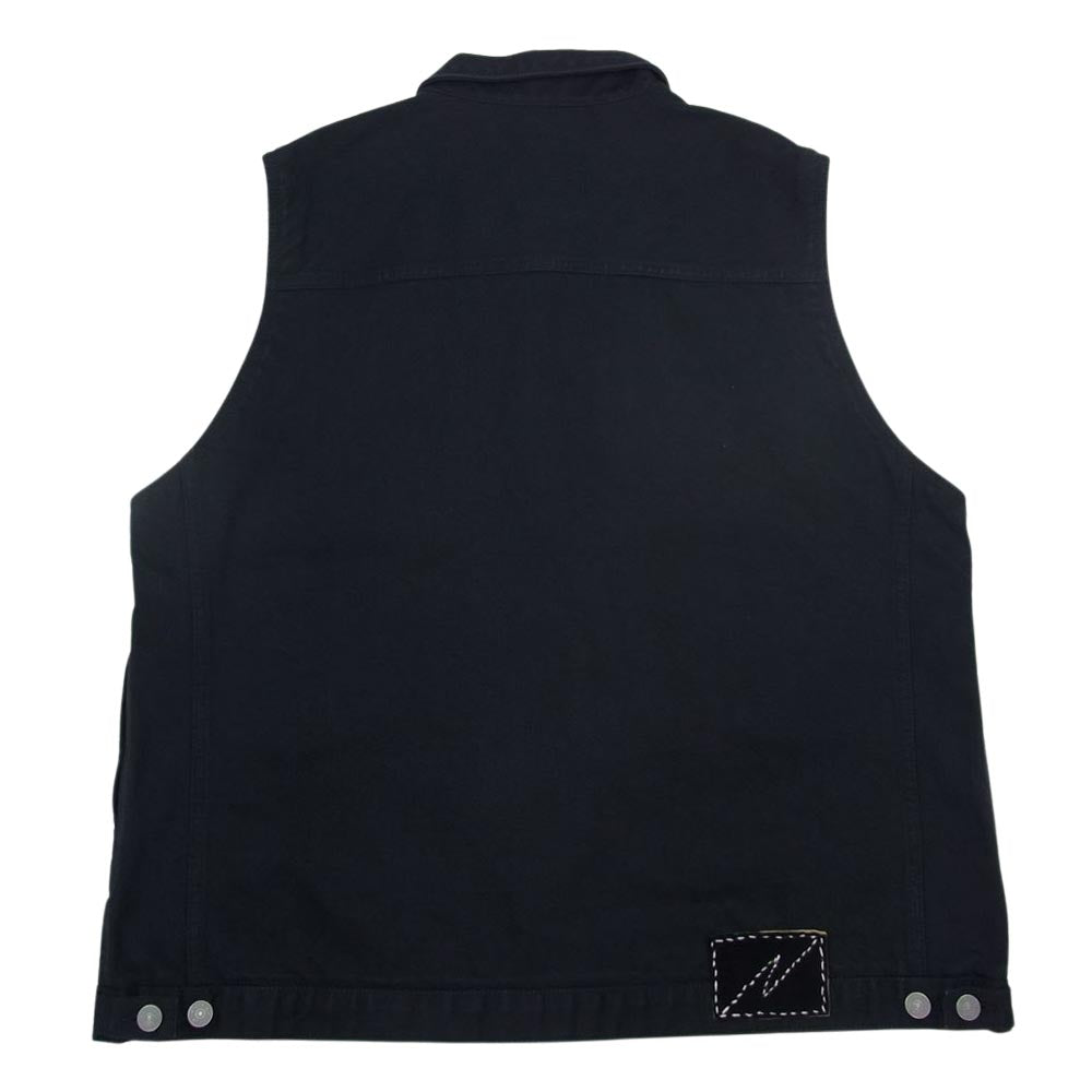VISVIM ビズビム 0222905006001 Indigo Camping Trailer ICT インディゴキャンピングトレーラー SS 101 VEST CMYK DMGD デニム 後染め ベスト ブラック系 5【中古】