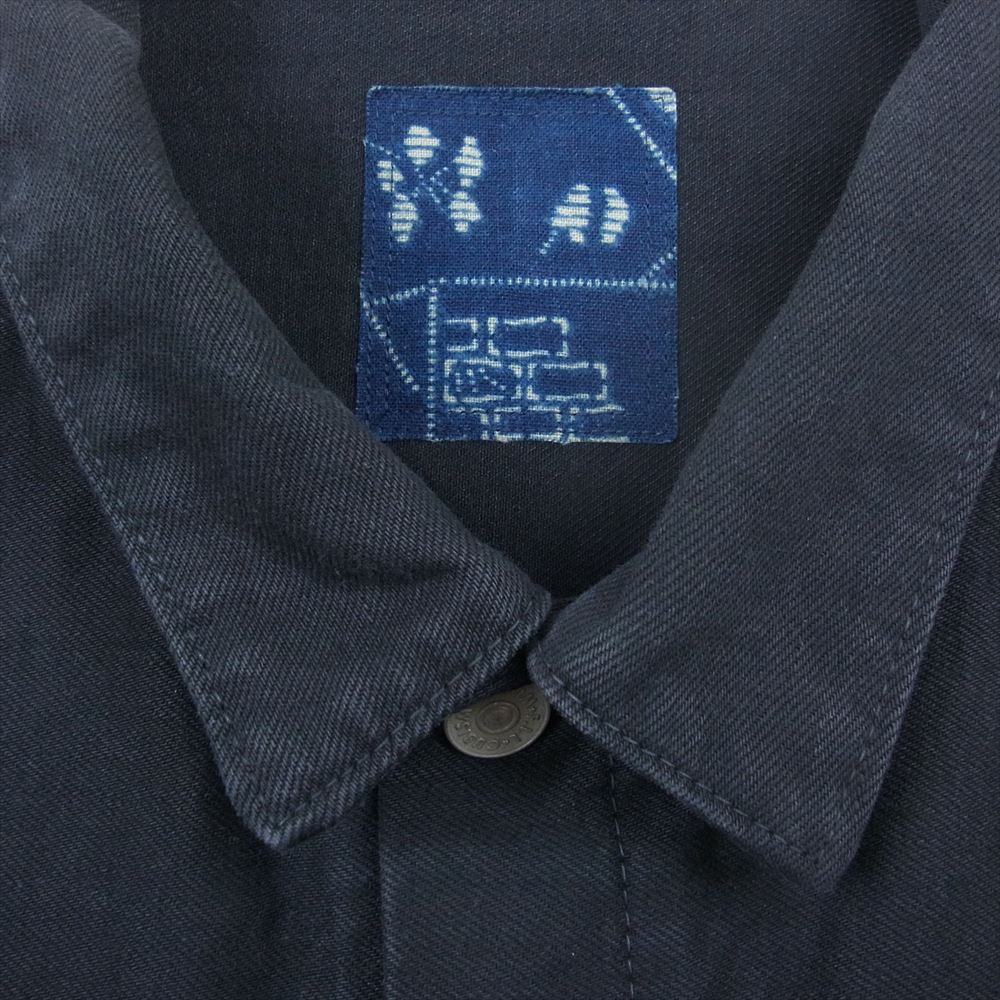 VISVIM ビズビム 0222905006001 Indigo Camping Trailer ICT インディゴキャンピングトレーラー SS 101 VEST CMYK DMGD デニム 後染め ベスト ブラック系 5【中古】