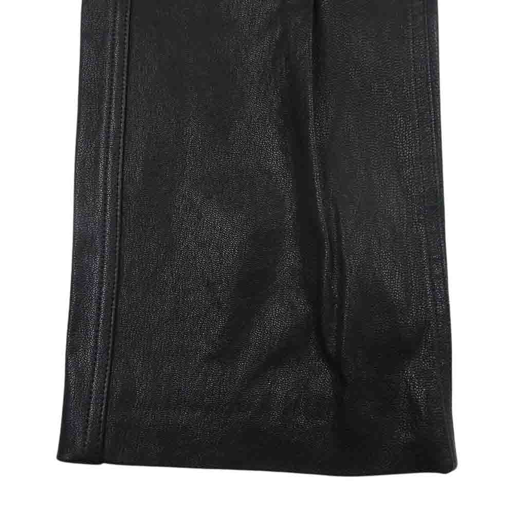 Rick Owens リックオウエンス 22AW RU02B2396-LSG STROBE MASTODON CARGO IN BLACK STRETCH GOAT NAPPA LEATHER ゴート レザー カーゴ パンツ ダークブラウン系 46【美品】【中古】