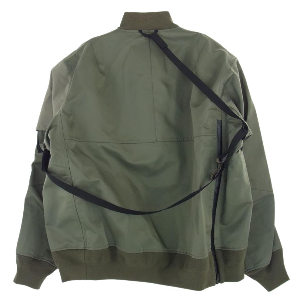 Sacai サカイ ACRONYM アクロニウム 22SS 22-02762M BOMBER JACKET MA-1 ドッキング ボンバージャケット ブルゾン モスグリーン系 4【中古】