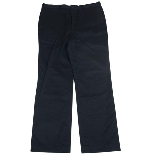 WACKO MARIA ワコマリア Trousers Chino Pants コットン ボタンフライ チノ ワーク パンツ ブラック系 38【中古】