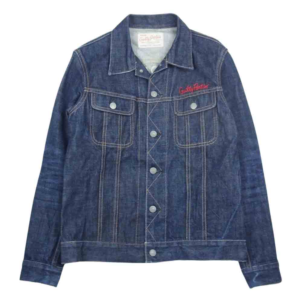 WACKO MARIA ワコマリア DENIM JACKET 刺繍 デニム ジャケット インディゴブルー系 M【中古】