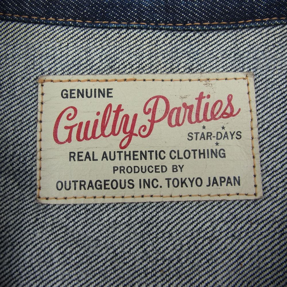 WACKO MARIA ワコマリア DENIM JACKET 刺繍 デニム ジャケット インディゴブルー系 M【中古】