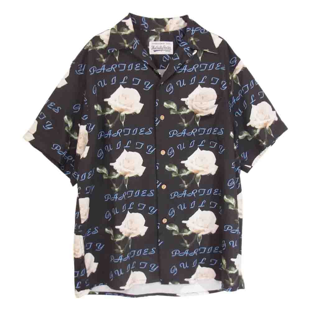 WACKO MARIA ワコマリア 21SS HAWAIIAN SHIRT S/S TYPE3 ハワイアン シャツ アロハ 半袖シャツ ブラック系 M【中古】