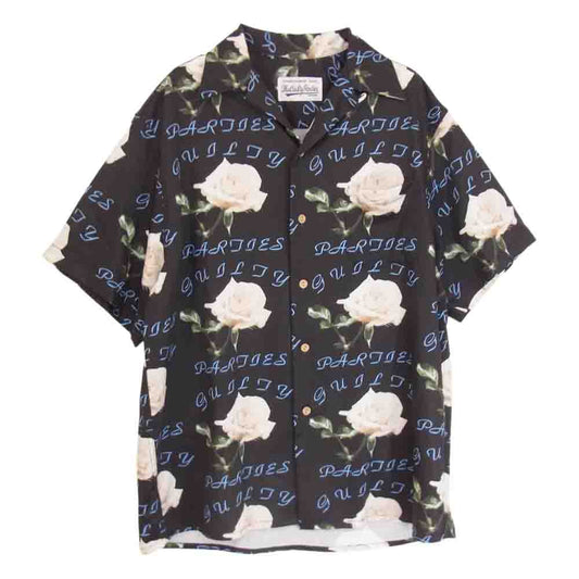 WACKO MARIA ワコマリア 21SS HAWAIIAN SHIRT S/S TYPE3 ハワイアン シャツ アロハ 半袖シャツ ブラック系 M【中古】