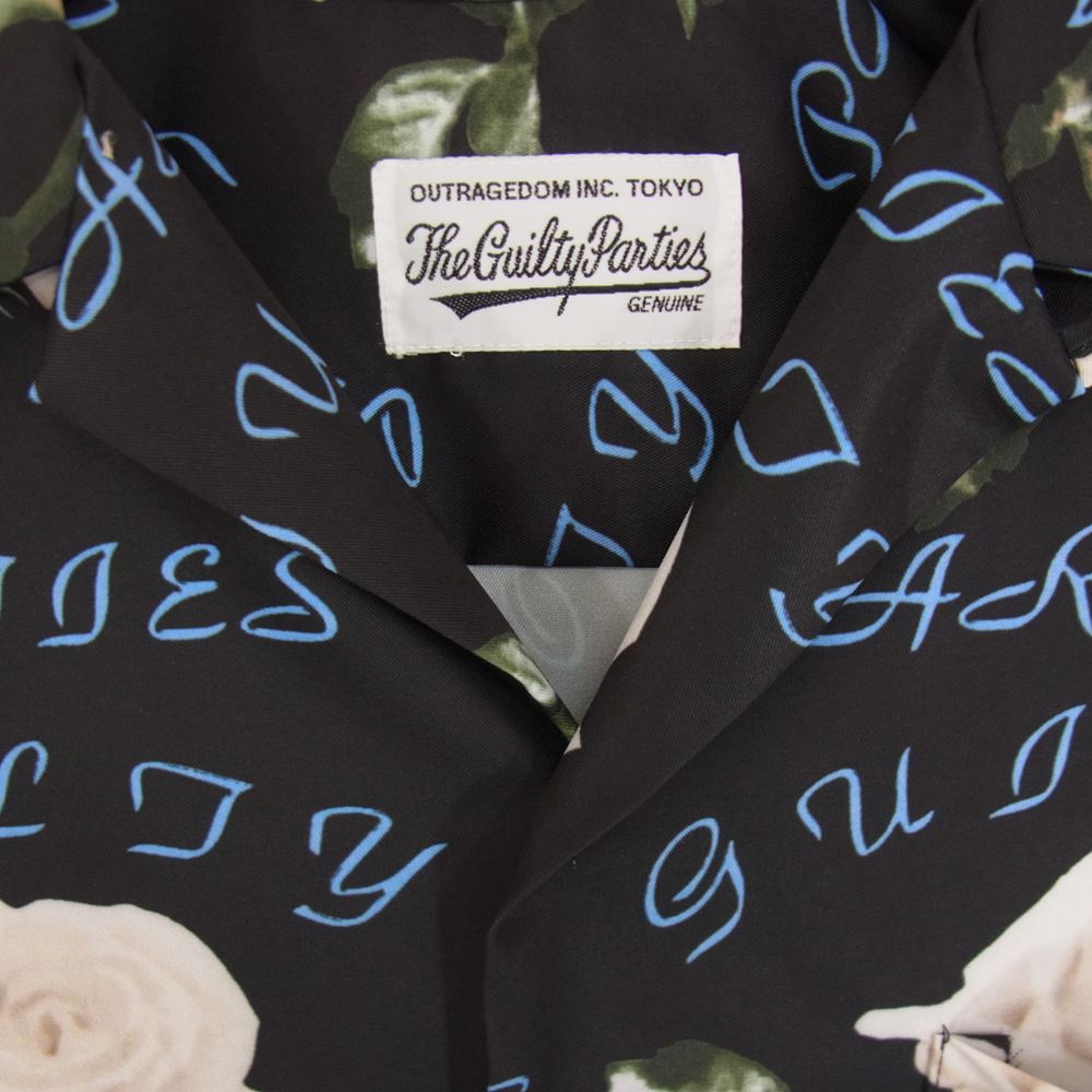 WACKO MARIA ワコマリア 21SS HAWAIIAN SHIRT S/S TYPE3 ハワイアン シャツ アロハ 半袖シャツ ブラック系 M【中古】