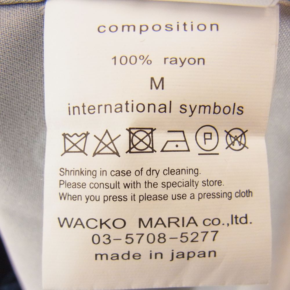 WACKO MARIA ワコマリア 21SS HAWAIIAN SHIRT S/S TYPE3 ハワイアン シャツ アロハ 半袖シャツ ブラック系 M【中古】