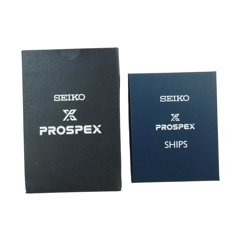 SEIKO セイコー STBR00C V147-0BZ0 × SHIPS PROSPEX LOWERCASE シップス プロスペックス ダイバー ソーラー クォーツ ウオッチ 時計 ブラック系 ブルー系【中古】