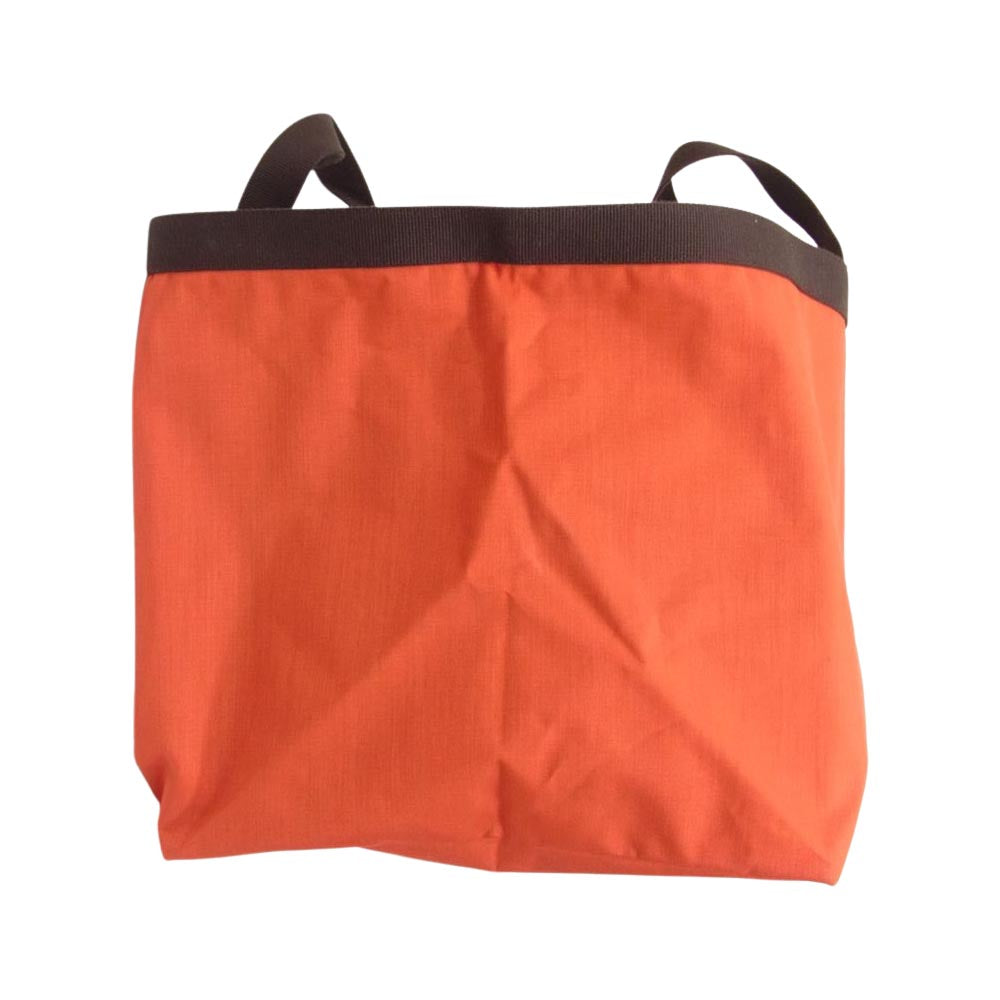 Herve Chapelier エルベ・シャプリエ 713C  コーデュラ 舟型 トートバッグ XL サンギーヌ × モカ レッド系【中古】
