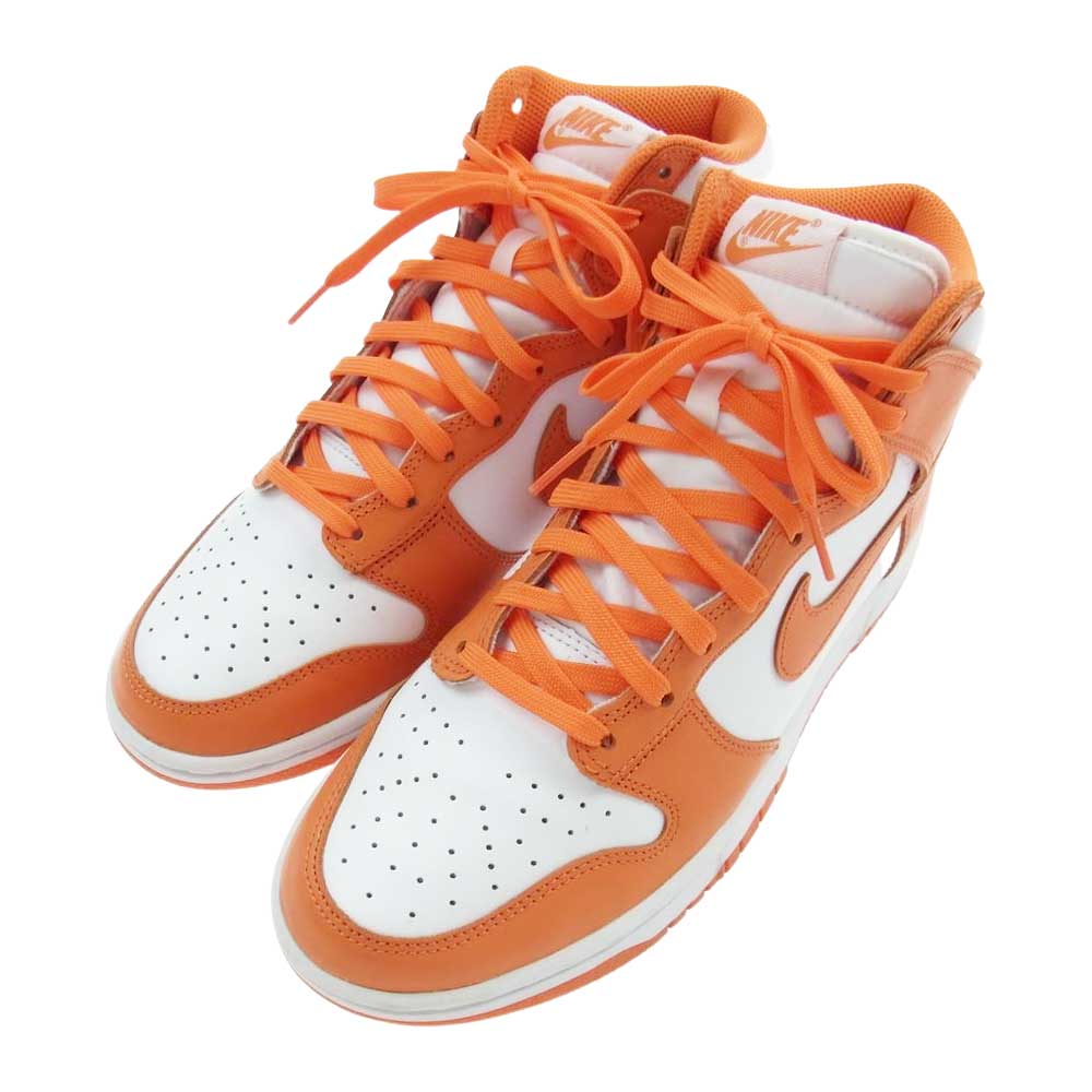 NIKE ナイキ DD1399-101 DUNK HI RETRO SYRACUSE ダンク ハイ スニーカー ホワイト系 オレンジ系 26cm【中古】