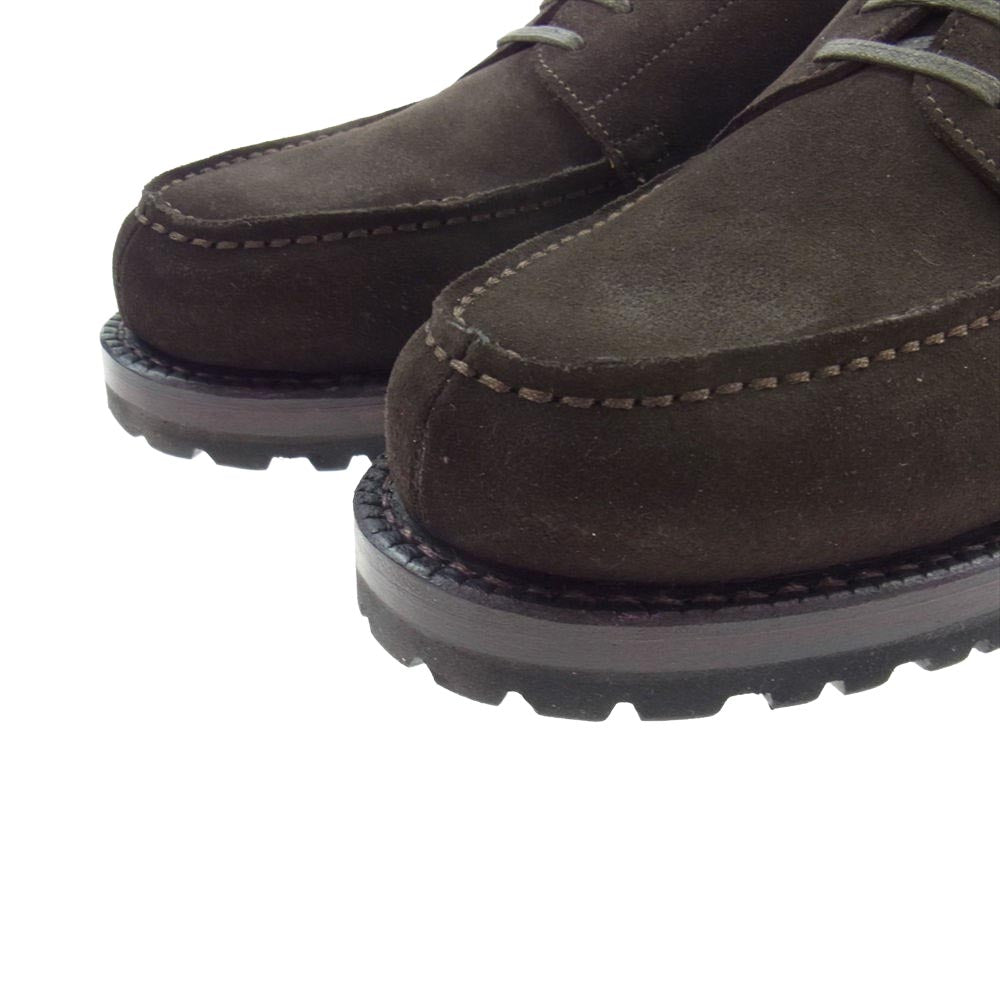 JALAN SRIWIJAYA ジャランスリウァヤ green label relaxing グリーンレーベルリラクシング 別注 4EYELET MOCCASINS 4アイレット スエード モカシン ダークブラウン系 41【極上美品】【中古】