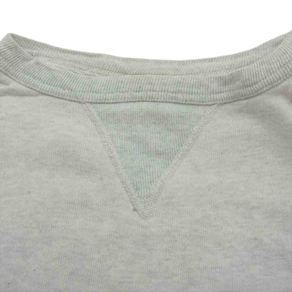 ヴィンテージ 前V クルーネック スウェット  オフホワイト系【中古】
