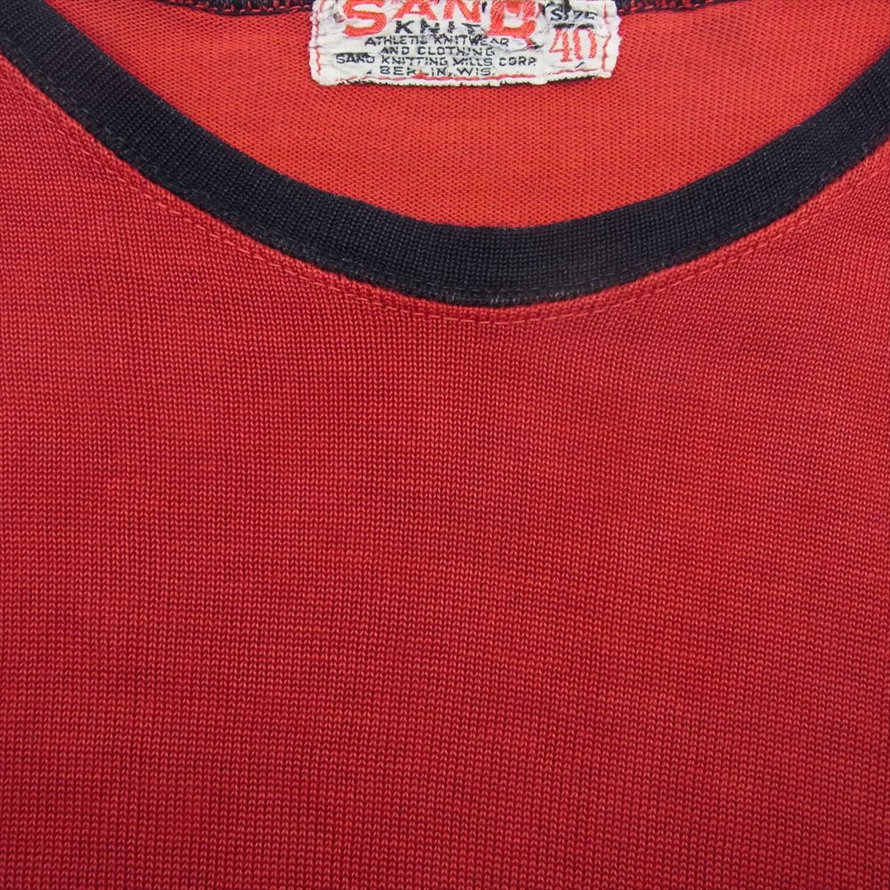 サンドニット  Vintage ヴィンテージ フットボール シャツ レッド系 40【中古】