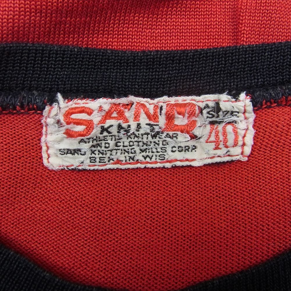 サンドニット  Vintage ヴィンテージ フットボール シャツ レッド系 40【中古】