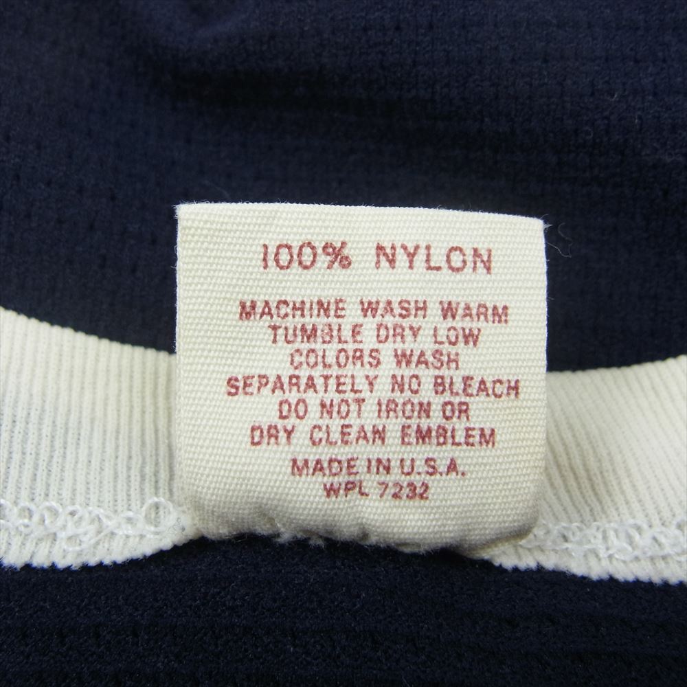 ラッセル 70's ～ 80s  Vintage ヴィンテージ 金タグ メッシュ フットボール シャツ ネイビー系 L【中古】