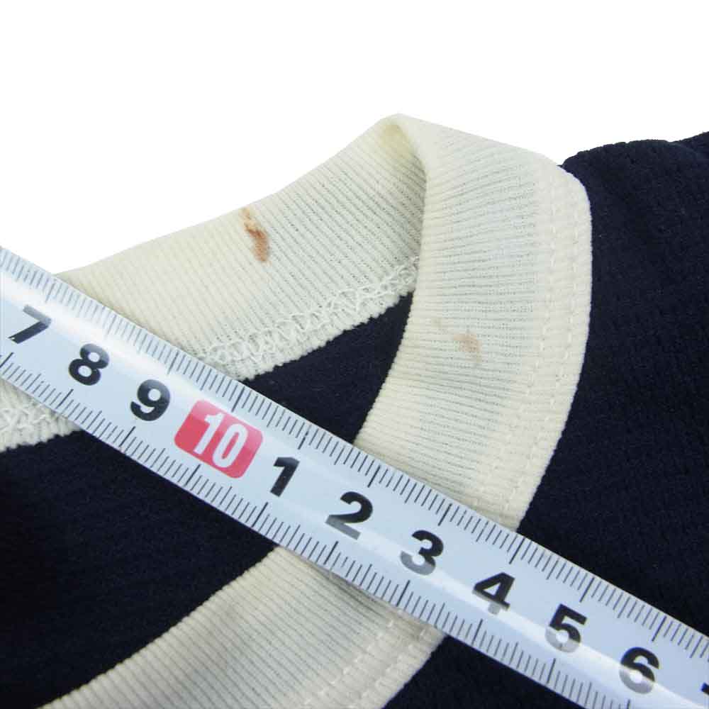 ラッセル 70's ～ 80s  Vintage ヴィンテージ 金タグ メッシュ フットボール シャツ ネイビー系 L【中古】