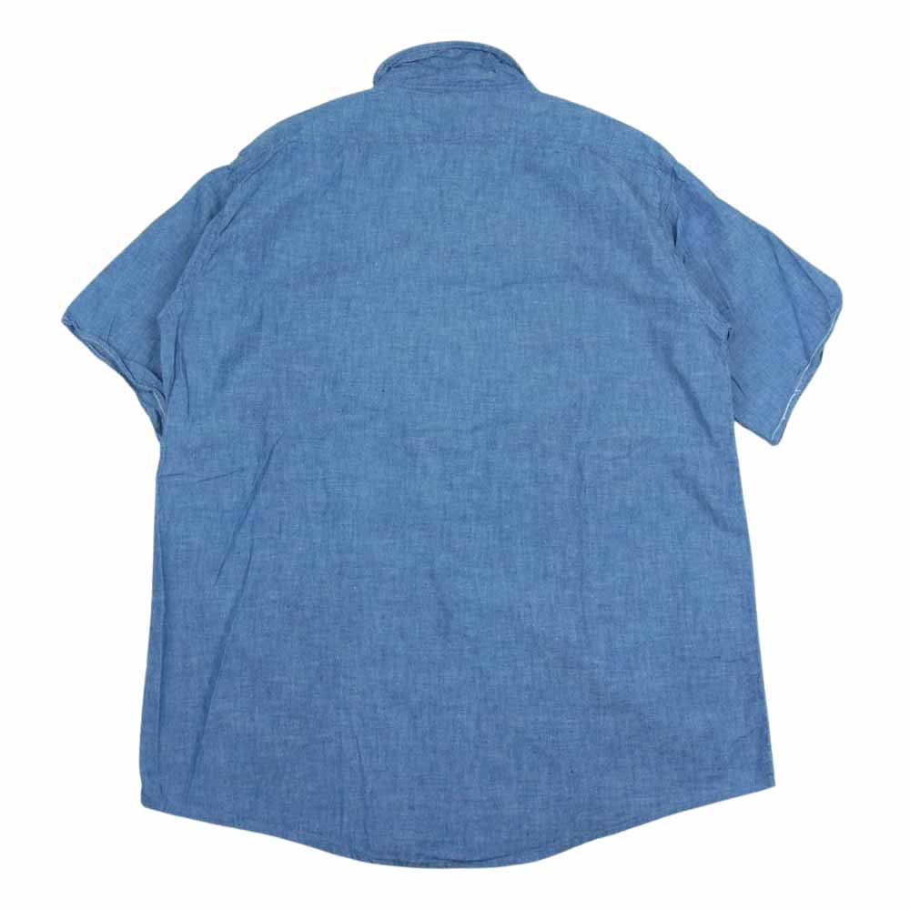 ペニーズ 50s~60s シャンブレー 半袖 シャツ インディゴブルー系【中古】