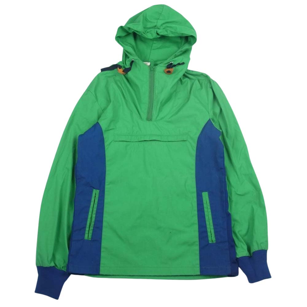 WOOLRICH ウールリッチ 80s ヴィンテージ コットン プルオーバー パーカー グリーン系 S【中古】