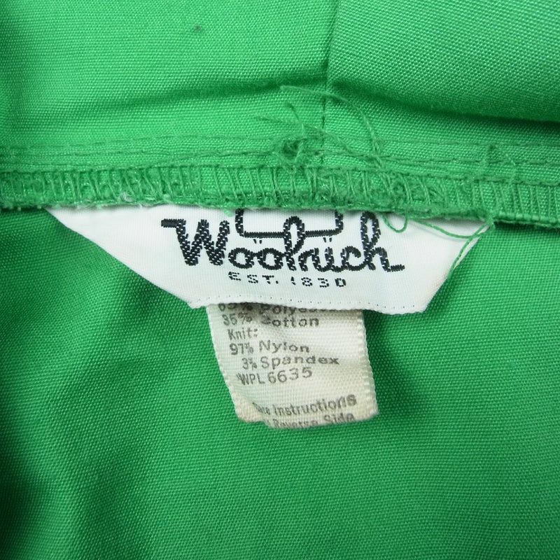 WOOLRICH ウールリッチ 80s ヴィンテージ コットン プルオーバー パーカー グリーン系 S【中古】