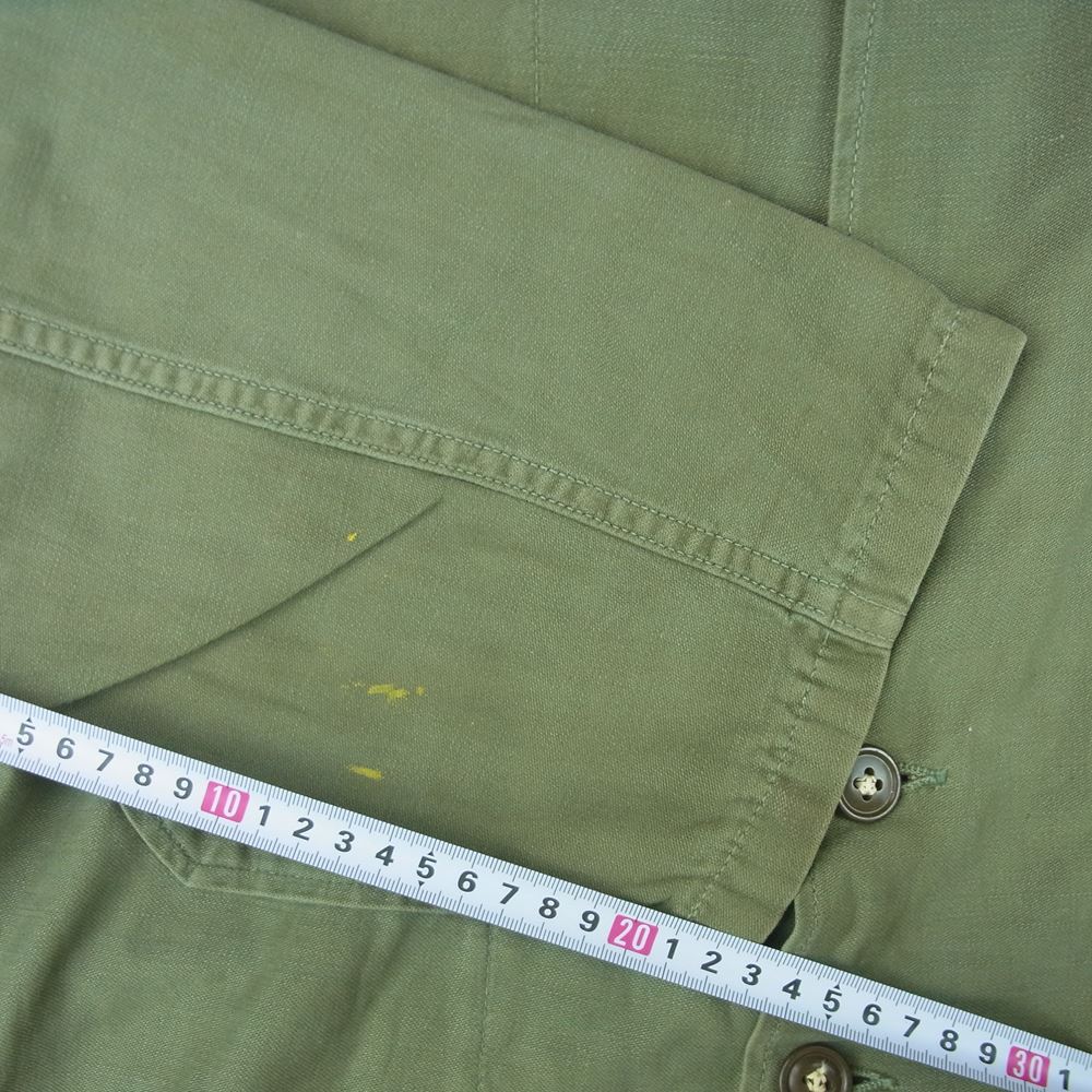 米軍 ヴィンテージ ミリタリー ジャケット ワッペン付 カーキ系 サイズ表記なし【中古】