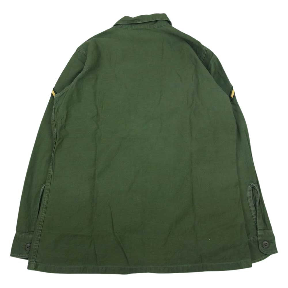米軍 ヴィンテージ US ARMY ミリタリー ジャケット ワッペン付 カーキ系 15 1/2 x33【中古】