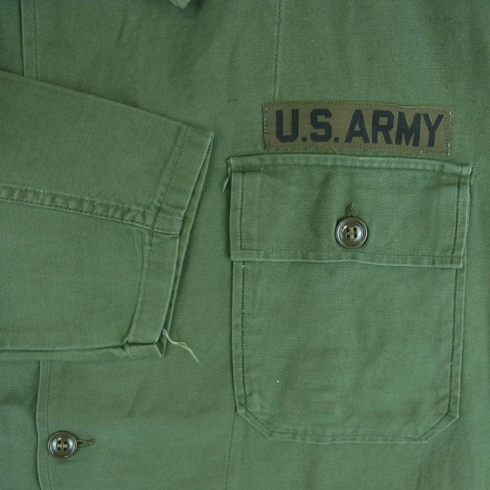 米軍 ヴィンテージ ミリタリー ジャケット ワッペン付 カーキ系【中古】