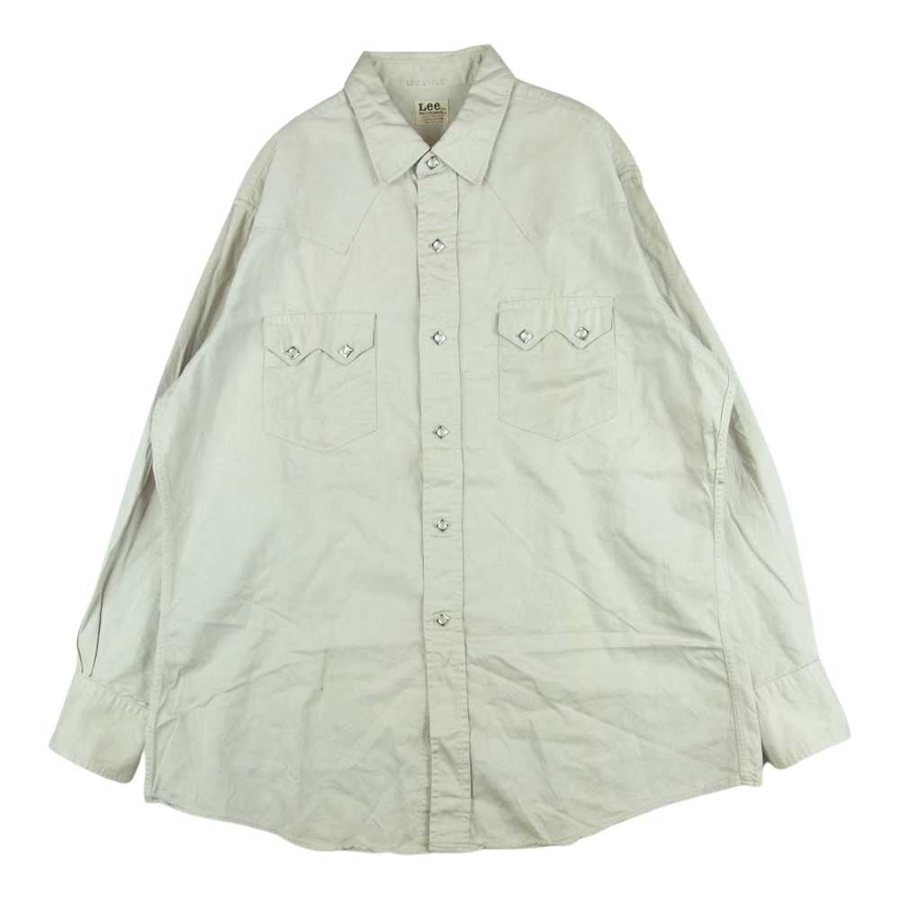 Lee リー ヴィンテージ 60s 70s WESTERNER WESTERN SHIRT ウエスターナー ウエスタン 長袖 シャツ ベージュ系【中古】