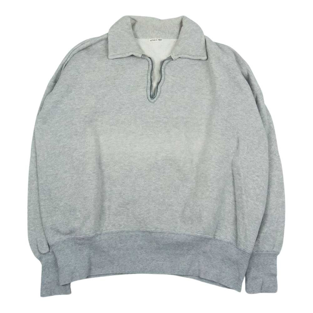 ヴィンテージ 60's Half Zip Sweat Shirts FALCON ZIP ピンロック 型爪 ハーフジップ スウエット  グレー系【中古】