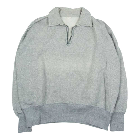 ヴィンテージ 60's Half Zip Sweat Shirts FALCON ZIP ピンロック 型爪 ハーフジップ スウエット  グレー系【中古】