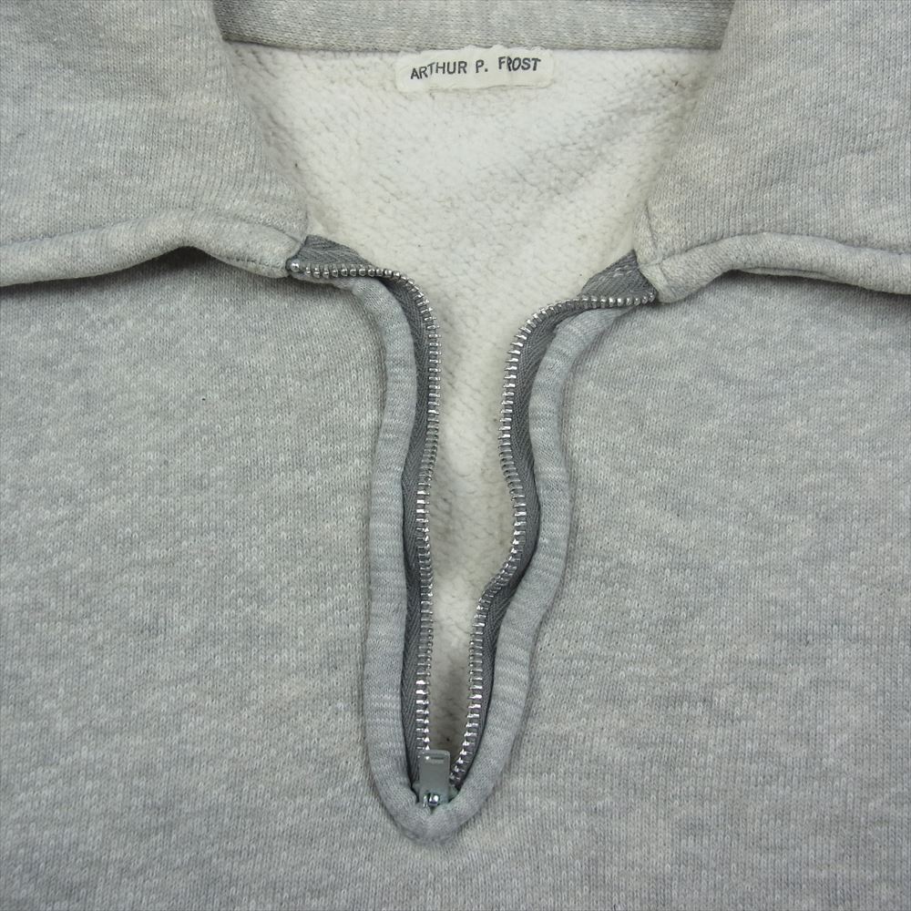 ヴィンテージ 60's Half Zip Sweat Shirts FALCON ZIP ピンロック 型爪 ハーフジップ スウエット  グレー系【中古】