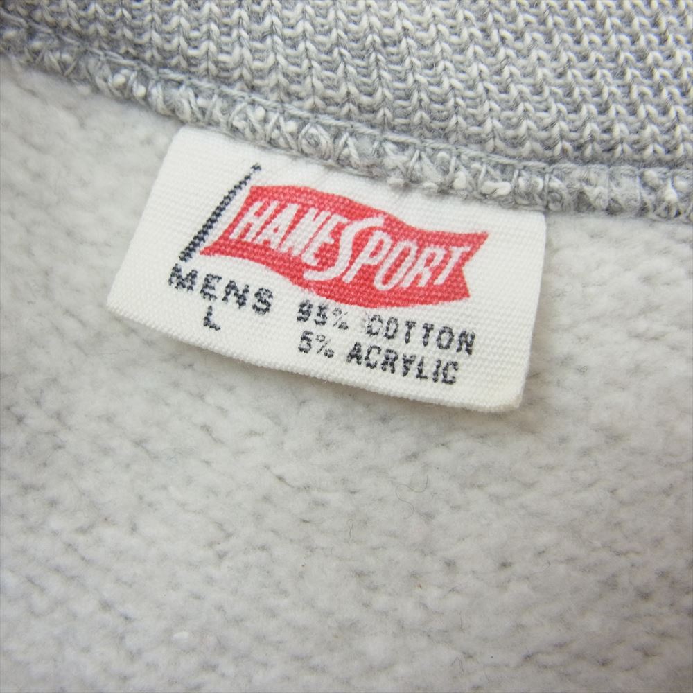 ヘインズ Vintage 60's Hanes 前V ヴィンテージ スウェット  グレー系 L【中古】