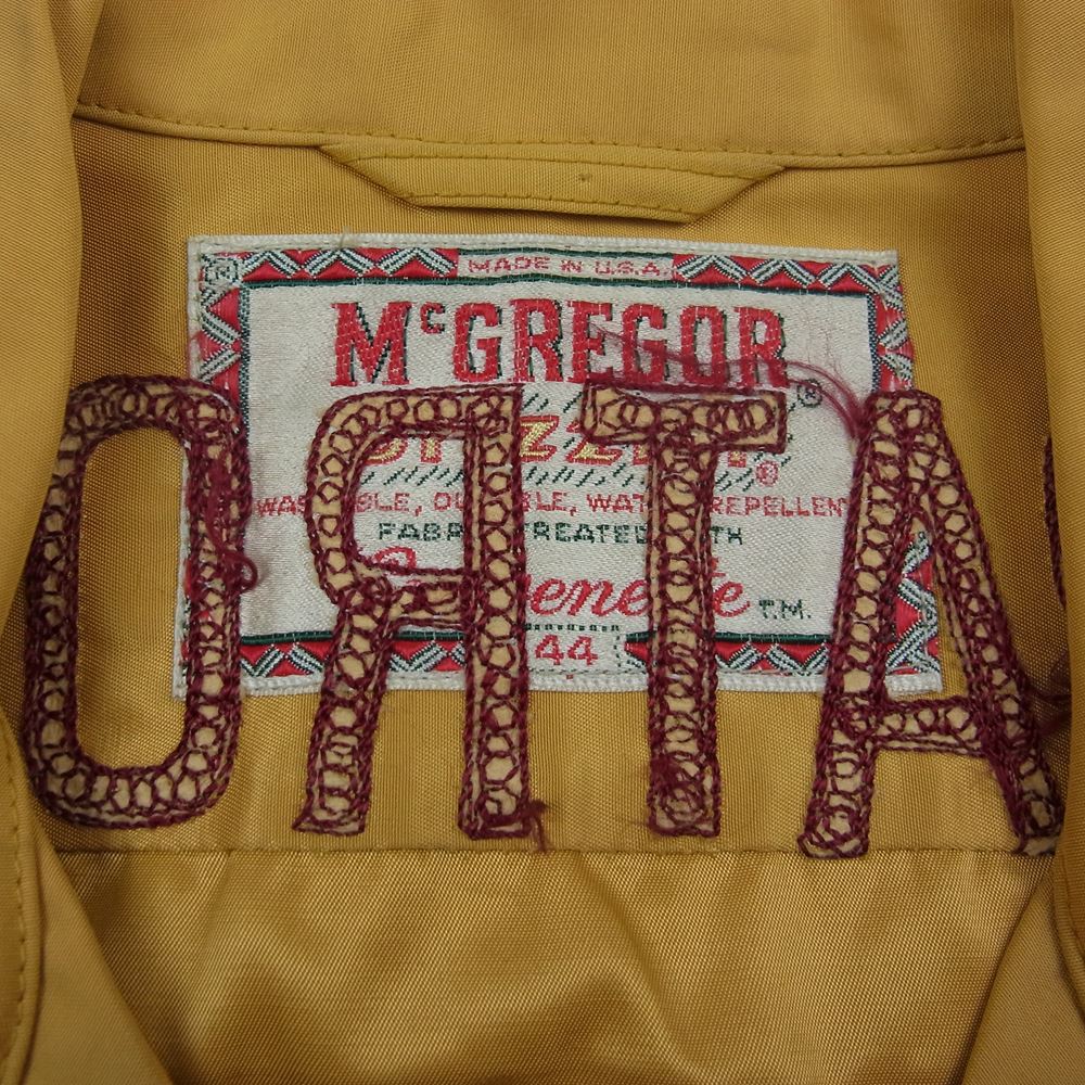 McGregor マックレガー 50s Drizzlerタグ ヴィンテージ 刺繍 ドリズラー スウィングトップ ジャケット ベージュ系 44【中古】