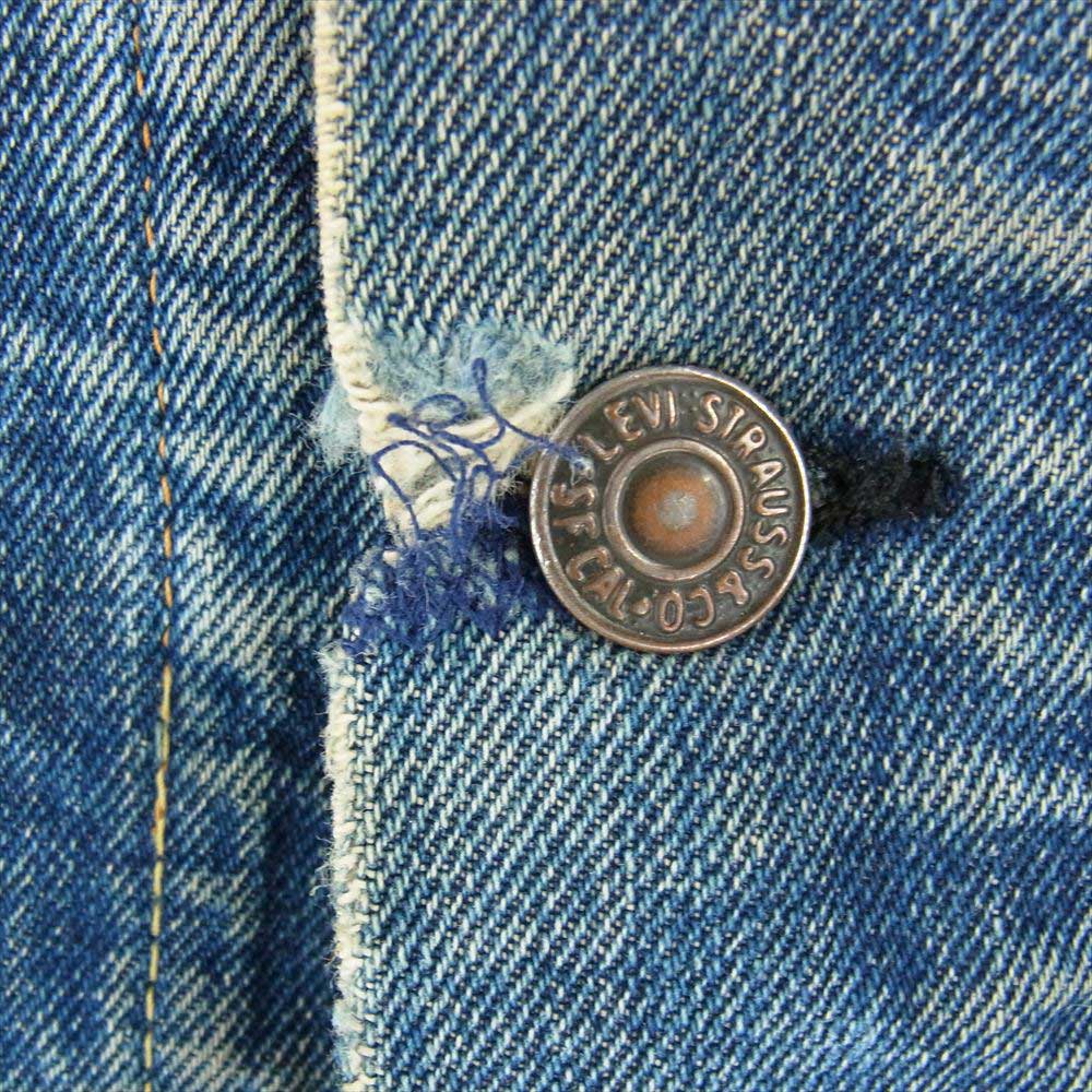 Levi's リーバイス ヴィンテージ オリジナル 70505 TROY ブランケット ライナー タブ無し ケアラベル無し デニム ジャケット インディゴブルー系【中古】