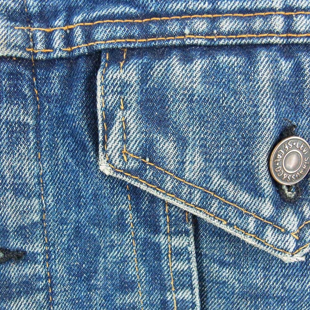 Levi's リーバイス ヴィンテージ オリジナル 70505 TROY ブランケット ライナー タブ無し ケアラベル無し デニム ジャケット インディゴブルー系【中古】