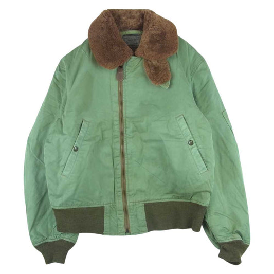Buzz Rickson's バズリクソンズ BR11306 ROUGH WEAR CLOTHING ラフウェア実名復刻 B-15 フライト ジャケット ミリタリー ジャケット カーキ系 42【中古】