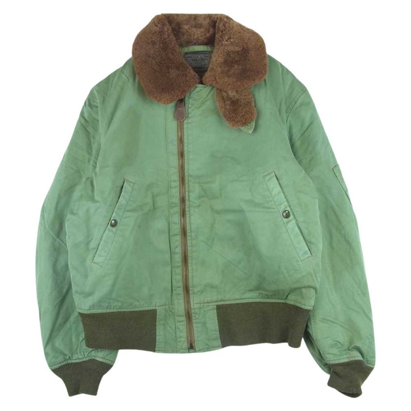Buzz Rickson's バズリクソンズ BR11306 ROUGH WEAR CLOTHING ラフウェア実名復刻 B-15 フライト ジャケット ミリタリー ジャケット カーキ系 42【中古】