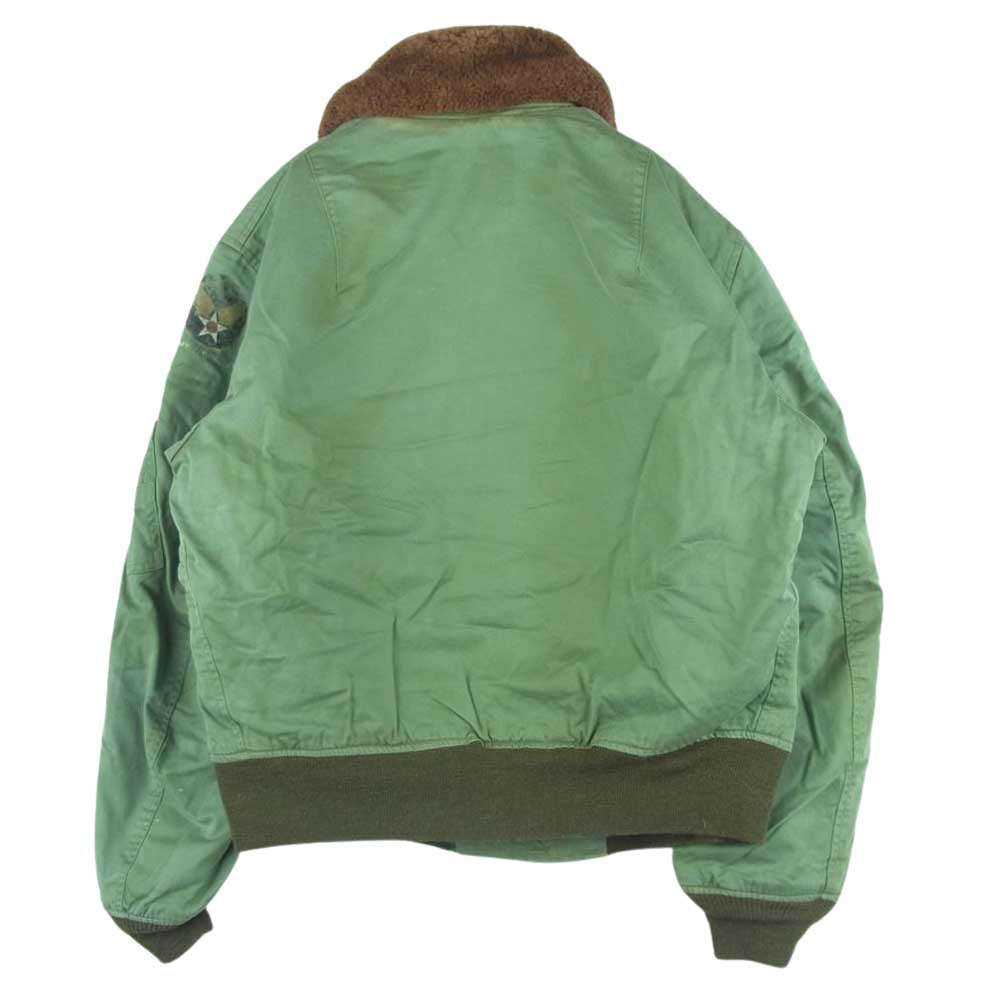 Buzz Rickson's バズリクソンズ BR11306 ROUGH WEAR CLOTHING ラフウェア実名復刻 B-15 フライト ジャケット ミリタリー ジャケット カーキ系 42【中古】