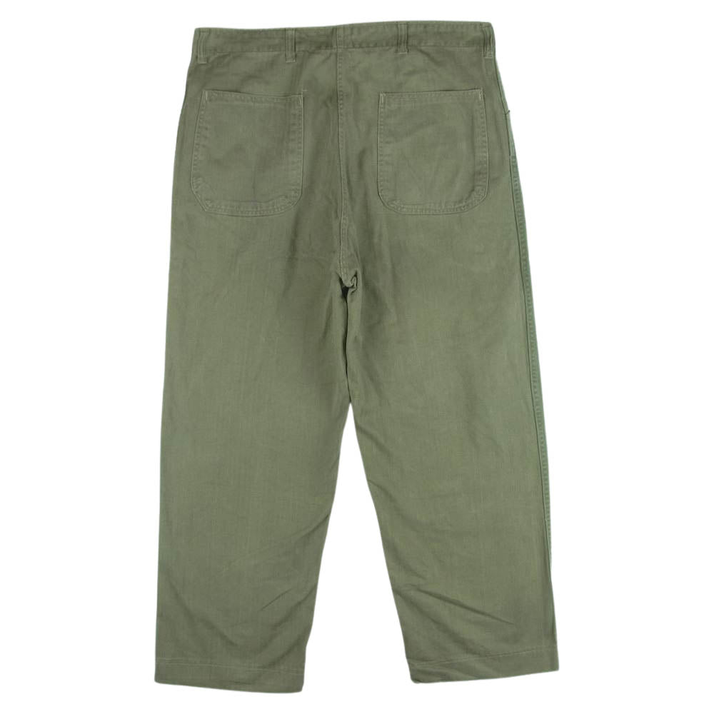 アメリカ海兵隊 ヴィンテージ HBT P41 ヘリンボーン ツイル パンツ カーキ系 サイズ表記なし【中古】