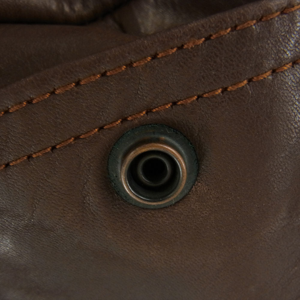 AERO LEATHER エアロレザー A-2 レザー フライト ジャケット ブラウン系 40【中古】