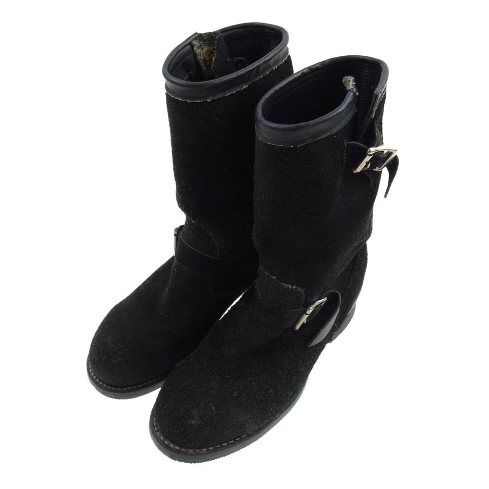 Chippewa チペワ 91069 スエード エンジニア ブーツ ブラック系【中古】