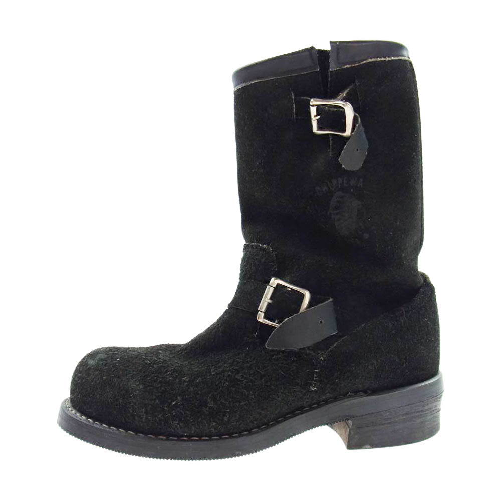 Chippewa チペワ 91069 スエード エンジニア ブーツ ブラック系【中古】