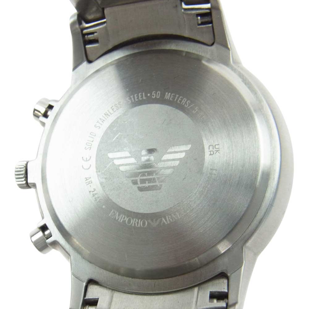Emporio Armani エンポリオ・アルマーニ AR-2448 クオーツ 腕時計 ウォッチ シルバー系【中古】