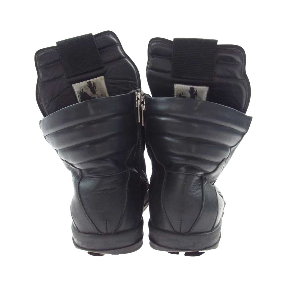 Rick Owens リックオウエンス GEOBASKET ジオバスケット ハイカット ジップ スニ―カー ブラック系 43【中古】