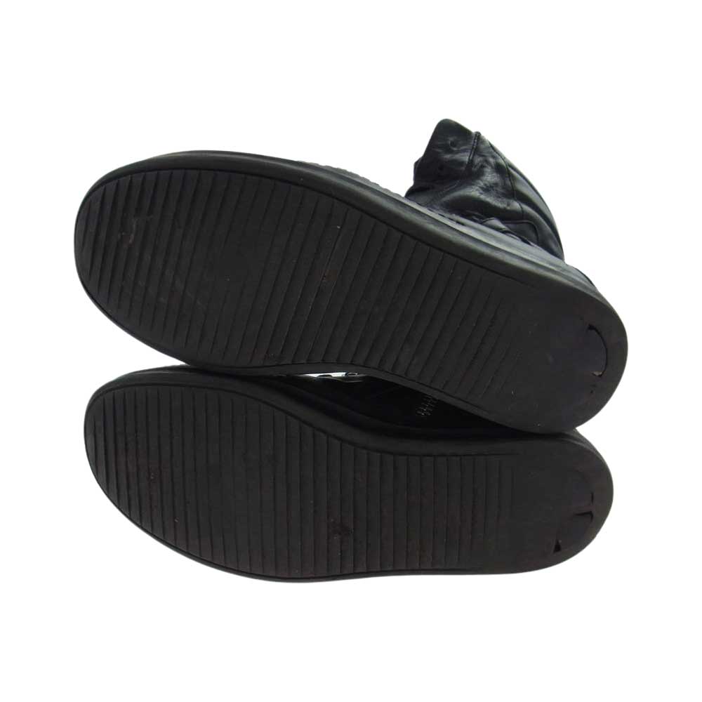 Rick Owens リックオウエンス GEOBASKET ジオバスケット ハイカット ジップ スニ―カー ブラック系 43【中古】