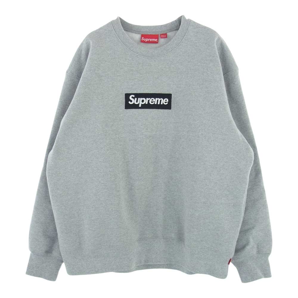 Supreme シュプリーム 22AW Box Logo Crewneck ボックス ロゴ クルーネック スウェット トレーナー グレー系 L【中古】